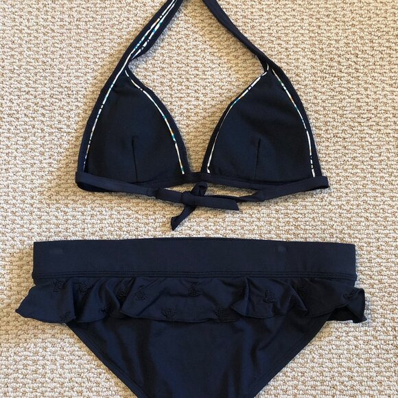 NWOT Women's Original Penguin 2pc Skimpy Halter Bikini Swim Set SzS/M - Picture 2 of 7